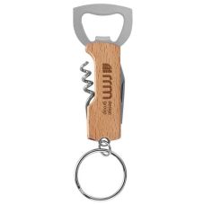 Custom Multi-function Wood Bottle Opener Keychain