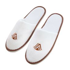 Custom Toe Terry Closed Slippers w/ Colored Trim