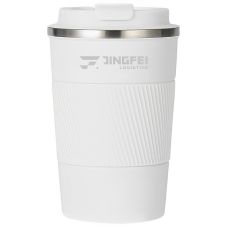 Custom Stainless Steel Coffee Mug w/ Lid - 12 oz.