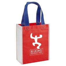 Color Combination Custom Gift Tote Bags - 8"w x 10"h x 4"d