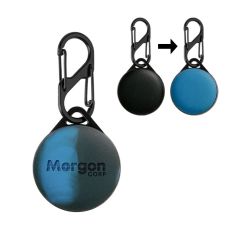 Custom Color Changing Leather AirTag Case w/ Carabiner