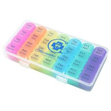 Custom 28 Compartment Weekly Pill Case