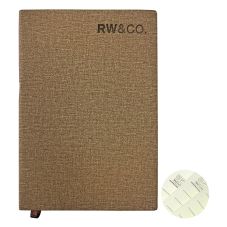 Custom A5 Linen-Like Finish PU Journal