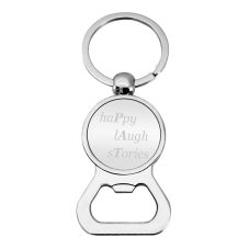 Custom Chrome Bottle Opener Keychains
