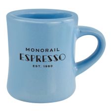 Custom Extra-thick Curved Ceramic Diner Mug - 12 oz.