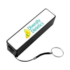 Full Color Custom Cube Key Chain Power Bank Charge - 2200 mAh