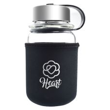 Custom Kangaroo Glass Bottle w/ Neoprene Pouch - 25 oz.