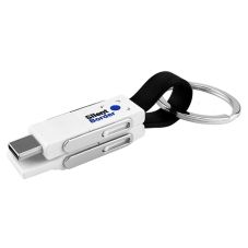 Custom 6-in-1 Magnetic Charging Cable w/ Keyring