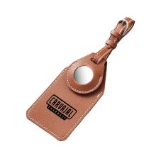 Custom Leather Luggage Tag w/ AirTag Case