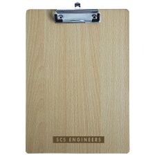 Custom Letter Sized Wooden Clipboard w/ Metal Clip
