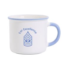 Custom Retro Colored Rim Ceramic Mug - 13 oz.