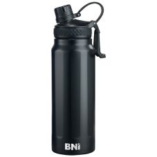 Custom Stainless Sports Bottle w/ Built-In Straw - 32 oz.
