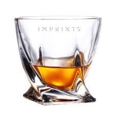Custom Twisted Whisky Rocks Glass - 9.5 oz.