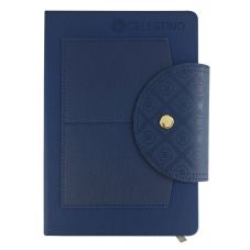 Custom Two-Tone A5 Notebook w/ Card Pockets - 5.7"w x 8.4"h