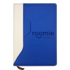 Custom Two-Tone Notebook w/ Pen Loop - 5.7"w x 8.3"h