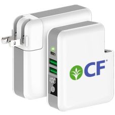 Custom Universal Travel Power Bank w/ Wireless Charging - 6700 mAh