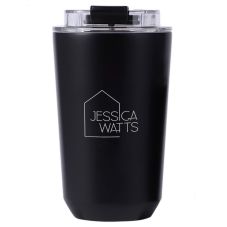 Custom Vacuum Coffee Tumbler  w/ Lid - 12 oz.