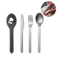 Full Color Custom Portable 3 Piece Cutlery Kit