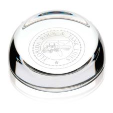 Dome Crystal Custom Paperweight - 3.5"
