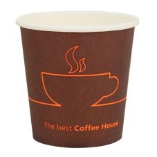 4 oz. Custom Printed White Paper Hot Cups (62mm) - 1000 / Case