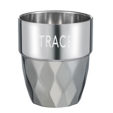 Custom Double Wall Stainless Steel Diamond Mug - 10 oz.  