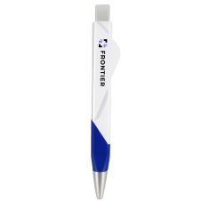 Custom Dog-ear Ballpoint Pen w/ Business Card Holder 