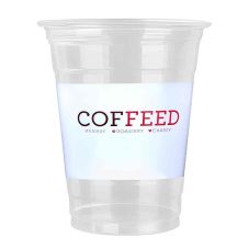 12 oz. Custom Plastic PET Cold Cups (92mm) - 1000 / Case