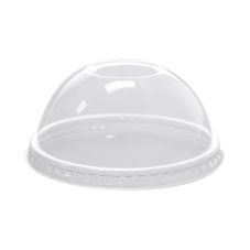 Dome Lids for 8 or 9oz Clear Plastic PET Cups (78mm) - 1000 / Case
