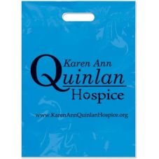 Custom Plastic Die Cut Handle Bag - 9"w x 13"h