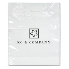 Custom Patch Handle Imprinted Plastic Bags - 13.5"w x 15"h x 4"d