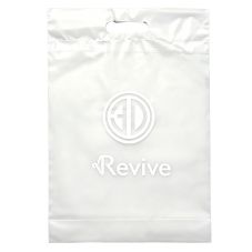 Custom Die Cut Handle Frosted Plastic Bag - 12"w x 15"h x 3"d