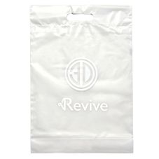 Custom Die Cut Handle Frosted Promotional Plastic Bag - 12"w x 15"h x 3"d