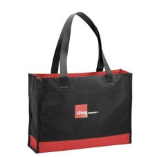 Custom Color Band Carry-All Personalized Tote Bag - 17"w x 12.5"h x 4"d