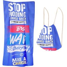 Full Color Custom 2-in-1 Beach Towel Backpack