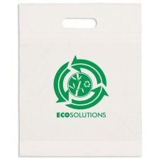 Custom Recycled Plastic Bag - 12"w x 15"h x 3"d