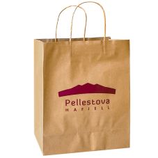 Custom Debbie Kraft Paper Bag - 10"w x 13"h x 5"d