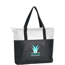 Non-Woven Zippered Custom Tote - 18"w x 15"h