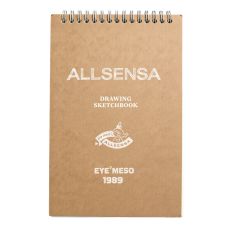 Custom Spiral Fliptop White Paper Sketchbook - 5.5" x 8.25"