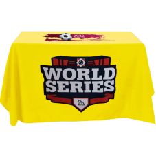 Full Color Custom 4-Sided Flat Table Cover - 4 ft.