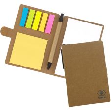 Custom Note Book & Flag Set & Pen - 4"w x 5.9"h 
