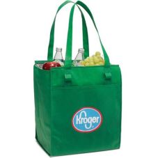 Custom Deluxe Insulated Non-Woven Promo Grocery Tote - 11.5"w x 13.5"h x 7.25"d