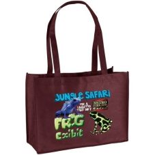 Full Color Custom Non-Woven Shopper Tote Bag - 16"w x 12"h x 6"d
