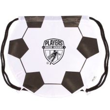 Custom Printed Soccer Ball Drawstring Backpack - 17"w x 14.5"h