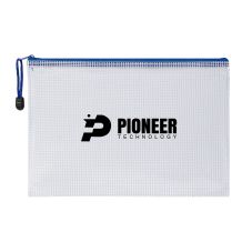 Custom A4 Mesh Zipper Pouch Document Bag
