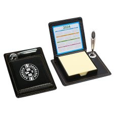 Custom Sticky Notes Pen Holder w/ PU Leather Box