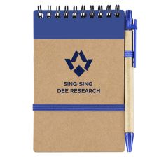 Spiral Promotional Jotter w/ Pen - 3.7"w x 5.5"h
