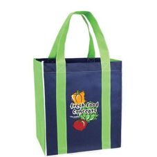 Custom Jumbo Promotional Tote w/ Accents - 13"w x 15"h x 10"d