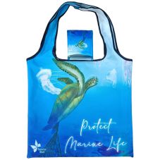 Full Color Custom Foldable Shopping Bag - 17"w x 25"h