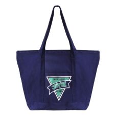 Custom Cotton Canvas Boat Style Printed Tote Bags - 19"w x 13"h x 6.5"d