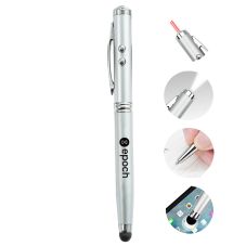 Custom 4-in-1 LED Laser Pointer Stylus Ballpoint Pen